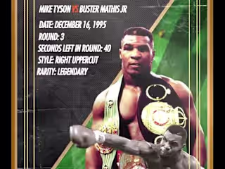 Mike Tyson NFT animated collector cards