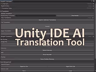 AI Translation Tool for Unity IDE