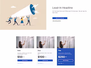 Designing components & landing pages in Webflow  