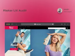 Rieker Footwear UX Audit