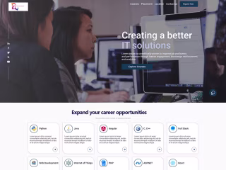 Training Website to get easy access for Internship