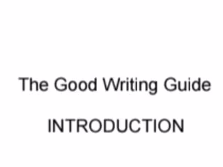 The Good Writing 