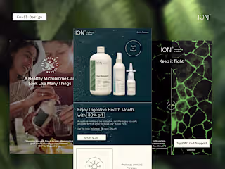 Email Template Design - Micriobiome Consumer Product