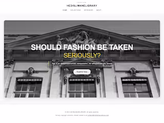 Curated Digital Library Showcasing Hedi Slimane's Fashion Legacy