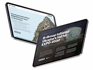 Landing page for developer D-Group
