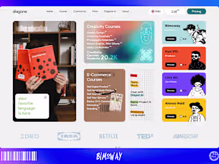 Landing page of courses website diagone :: Behance