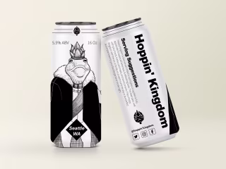 Hoppin'g Kingdoms Beer Label Design | Behance