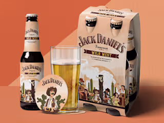 The Wild West- Jack Daniel's Beer Packaging & label Design