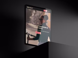 Landing Page Design & Development for E-scooter Brand