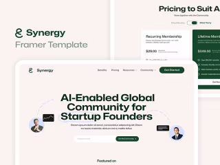 Synergy : AI & SaaS | Framer Landing Page