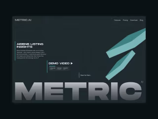 Metric AI - Unconventional SAAS Website