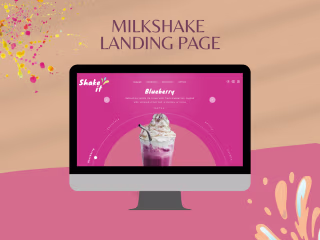 Landing page - Milkshake store