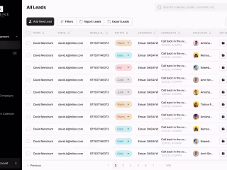 UX Design for Lead Management CRM