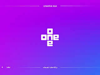 one+one creative duo visual identity