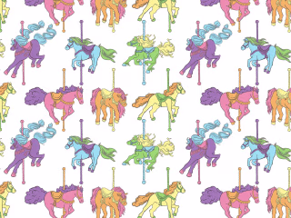 Pattern Design: Carousel Horses