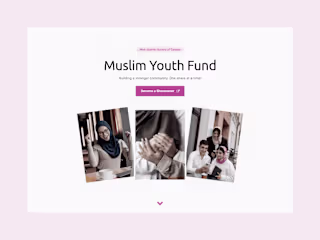 Muslim Youth Fund – Landing Page Design & Development