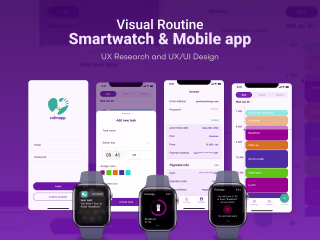 A smartwatch and mobile app