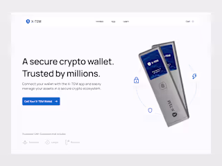 Crypto Wallet Landing Page