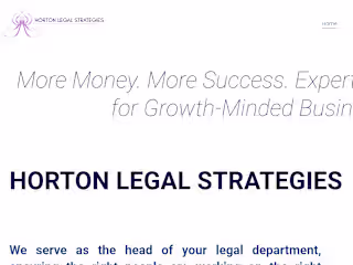 Horton Legal Strategies website