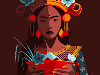 "Generosity" - Goddess Cili, daily vector art