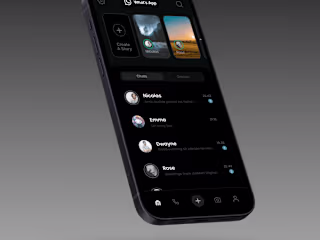 What's App app UI redesign
