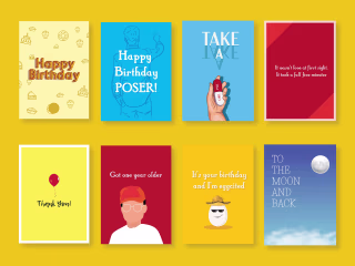 Quirky greeting cards