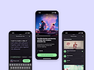 Mobile App for AI Generative Video Platform