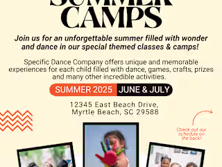 Summer Camp Flyer for Dance Studio