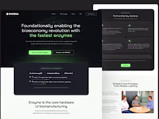 Enzidia - Biotech Website Redesign