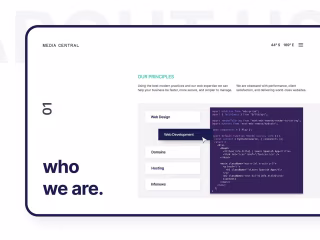 
Media Central UI/UX Design