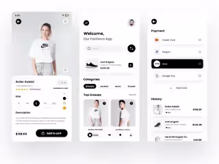 Fashions MLMS - Full app design