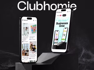 Clubhomie - UX UI Web, App Design Learning Platform