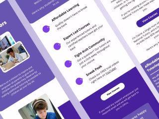 Welcome Flow for Online Tutoring Brand