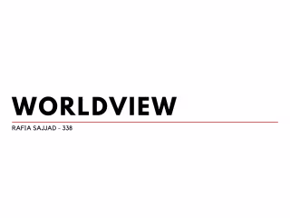 Worldview: Research