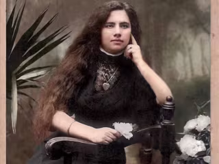 Woman from late 1800s/early 1900s (restored)