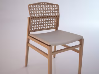 Modern Ethnic Rattan Chair