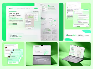 Conversational AI Agent | Web Dev + UI Design+ Illustration