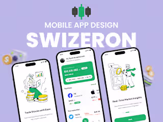 📊 Swizeron - Stock Trading Mobile App Design 📈  💼 