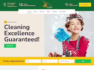 Home Cleaning Website