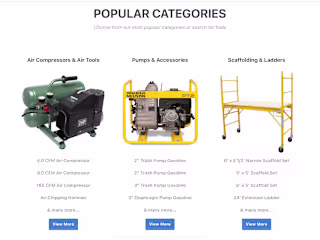Tools rental reservations