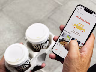Rise 'N' Dine: App UI & animation