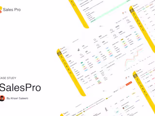 SalesPro Web App -  UI/UX Design