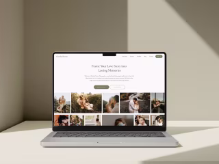 Professional Squarespace Photography Website - Cherished Frames