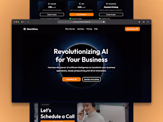 Framer Design: NeuroWave AI Landing Page