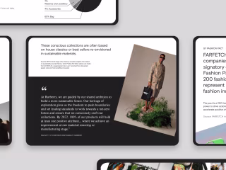 Fashion Sustainability Report Website Design