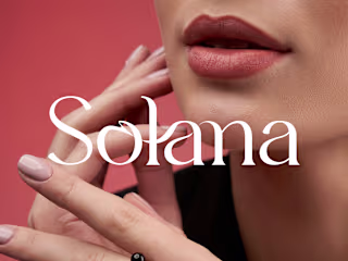 Wordmark logo design for a skincare brand