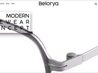 Site from belorya eyewear on Behance