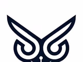 Graphic Designer on Instagram: “owl + pen ,simpel logo design .…