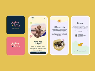 Salty Pups | No paws-ing on brand design
