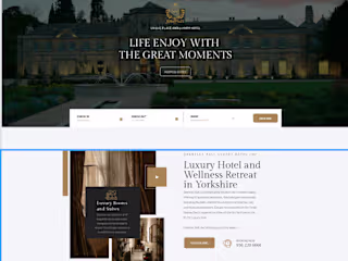 Luxury Hotel Website Design